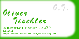 oliver tischler business card